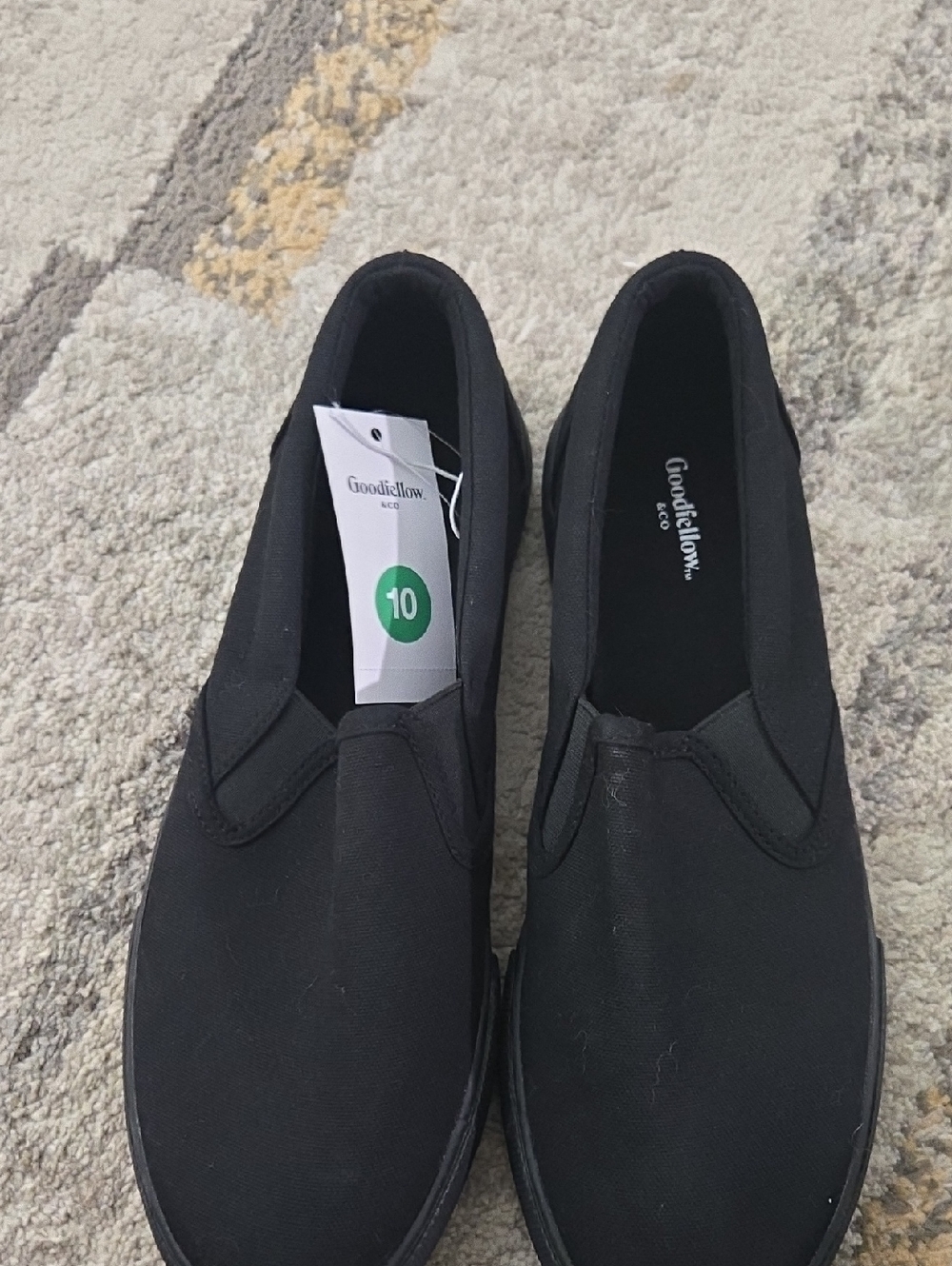 Goodfellow & Co Black Slip-On Canvas Loafers
